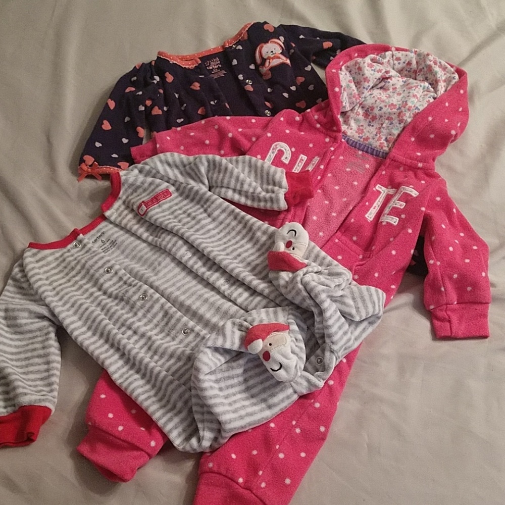 Footie Pajama Lot, Size 6 Months
